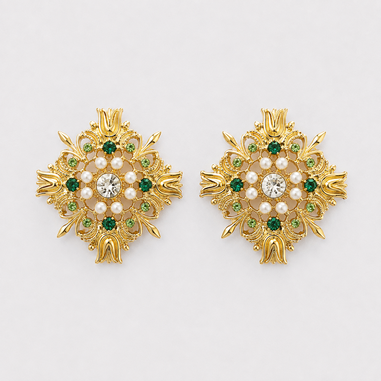 Radiant Celestial Stud Earrings
