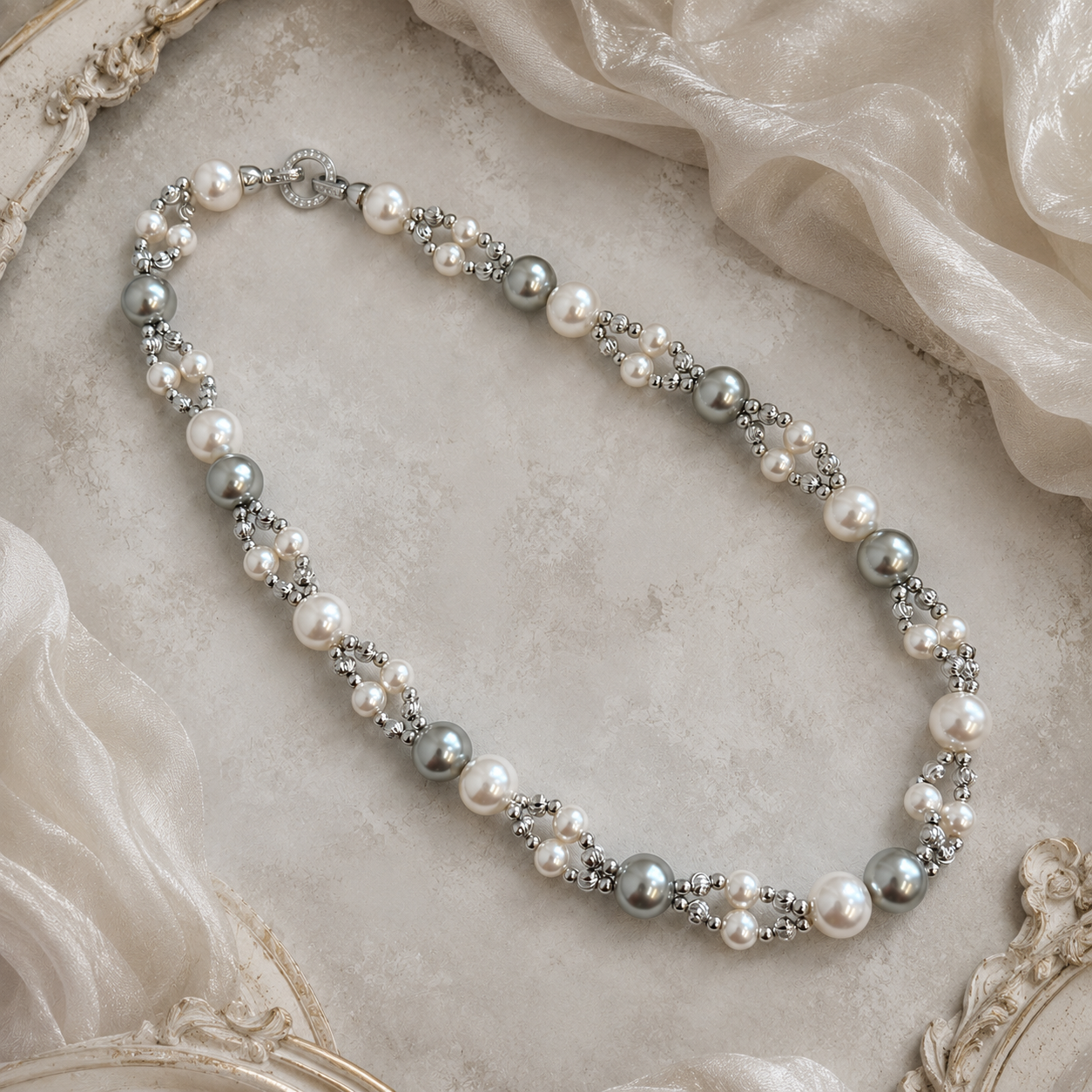 Elegant Layered Beaded Necklace