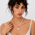 Baroque Heart Pendant Necklace