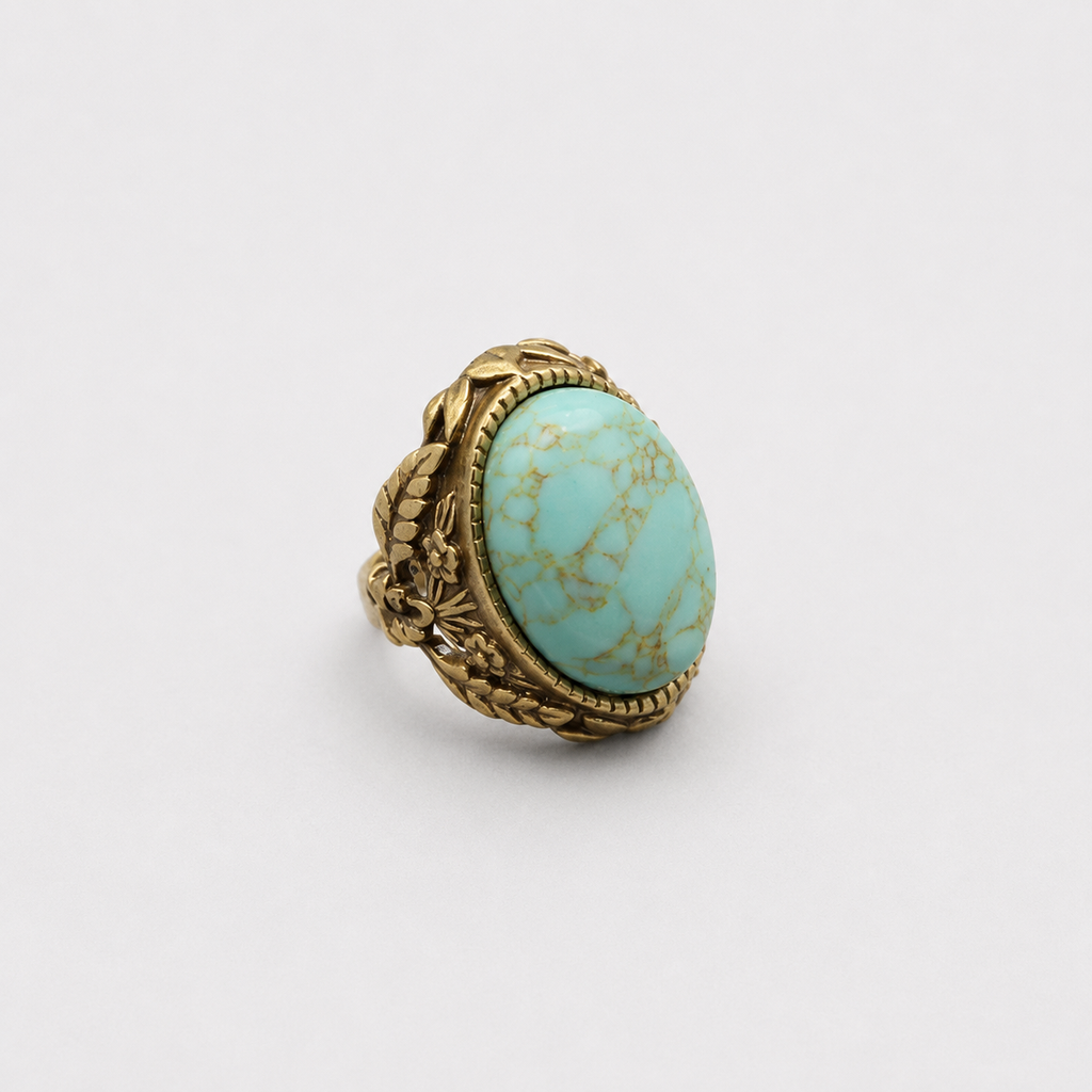 Vintage Turquoise Statement Ring