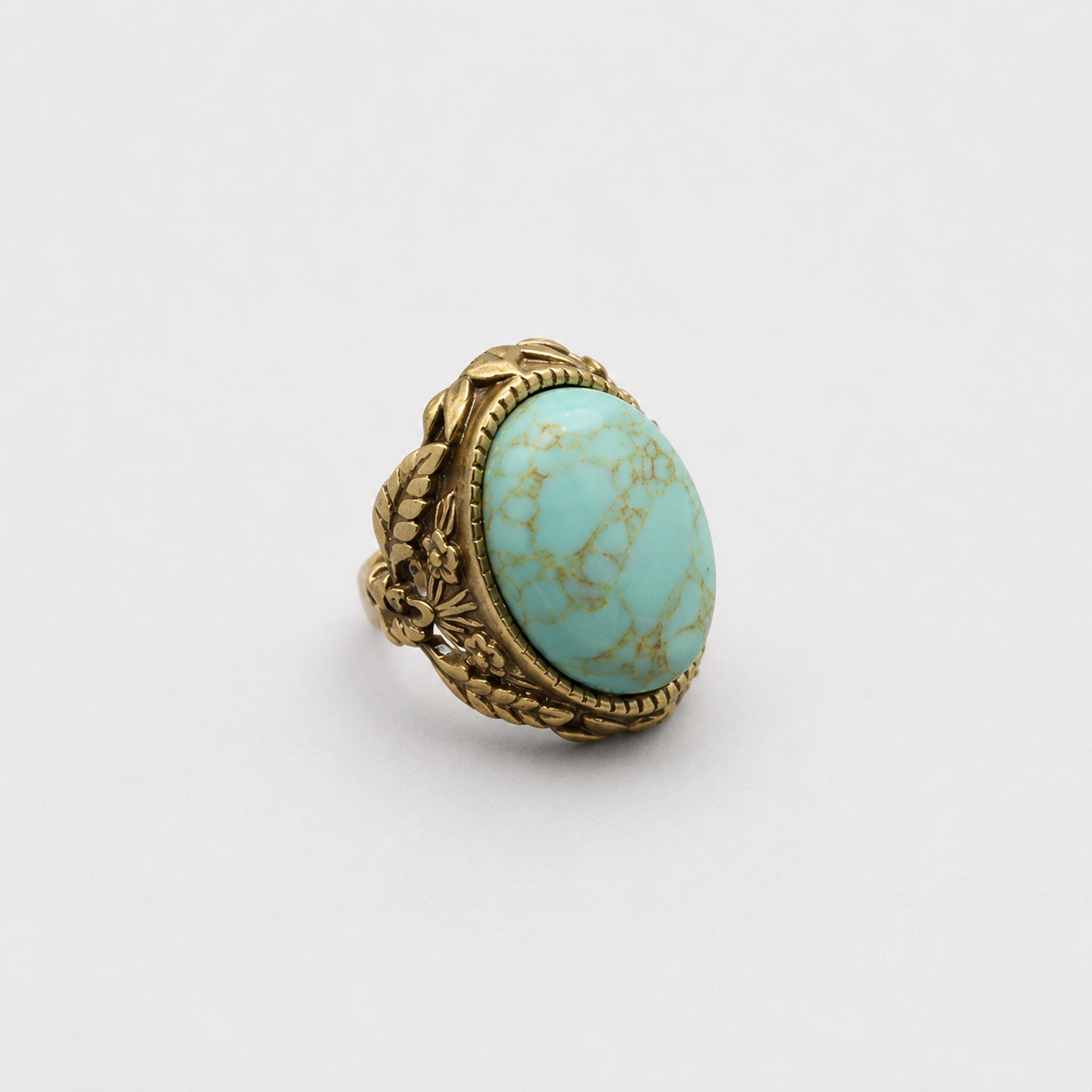 Vintage Turquoise Statement Ring