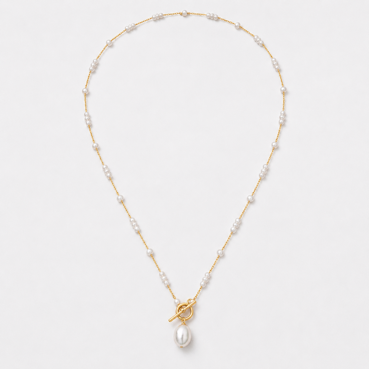 Baroque Pearl Drop Necklace