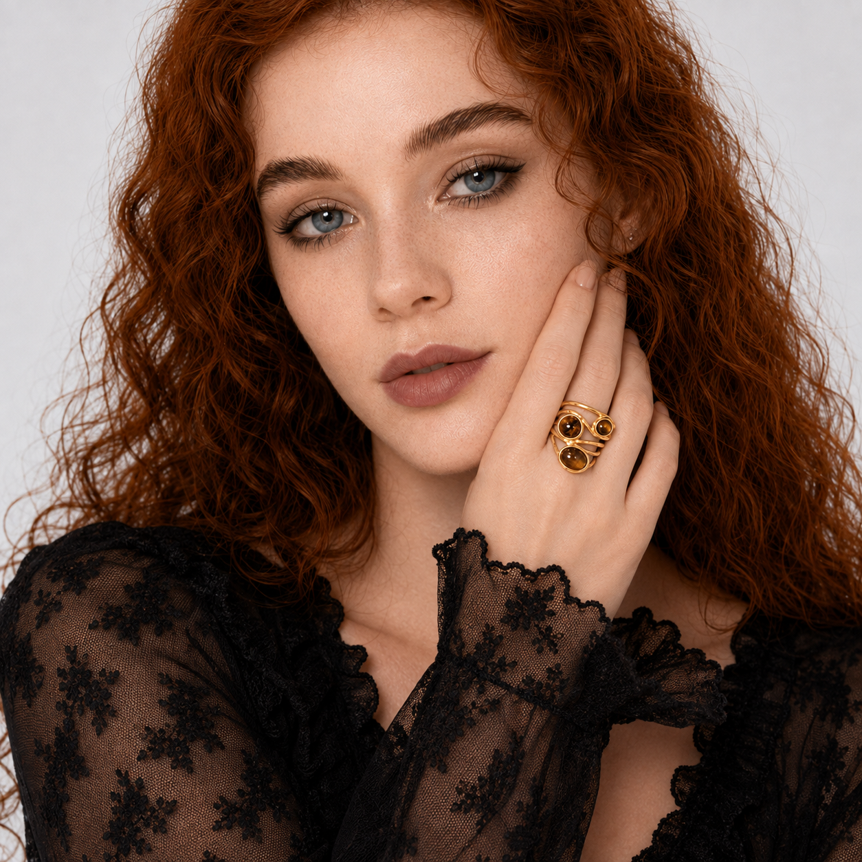 Whimsical Multi-Stone Ring