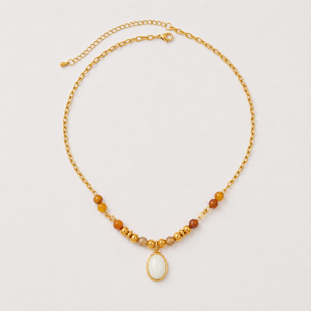 Bohemian Gem Pendant Necklace