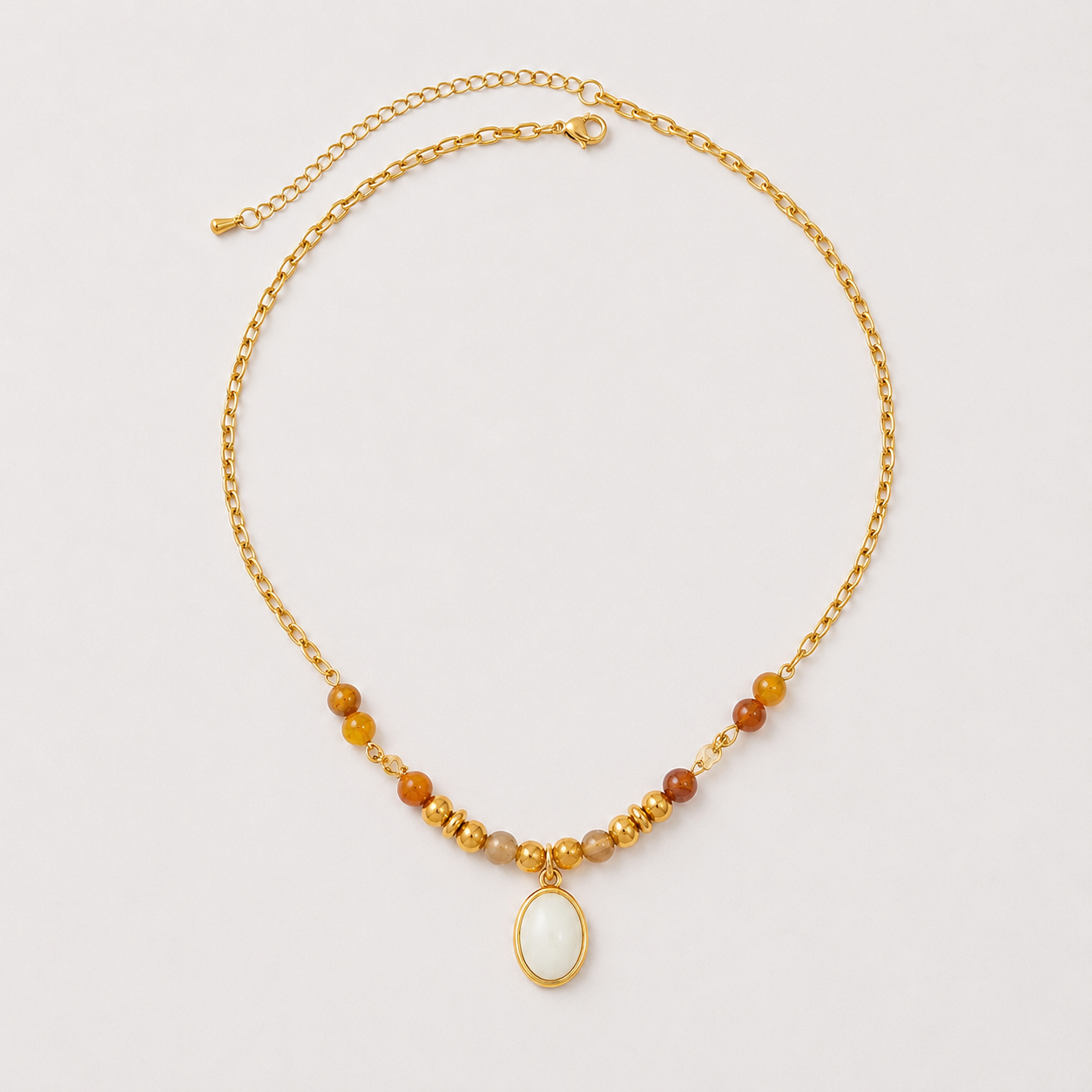 Bohemian Gem Pendant Necklace