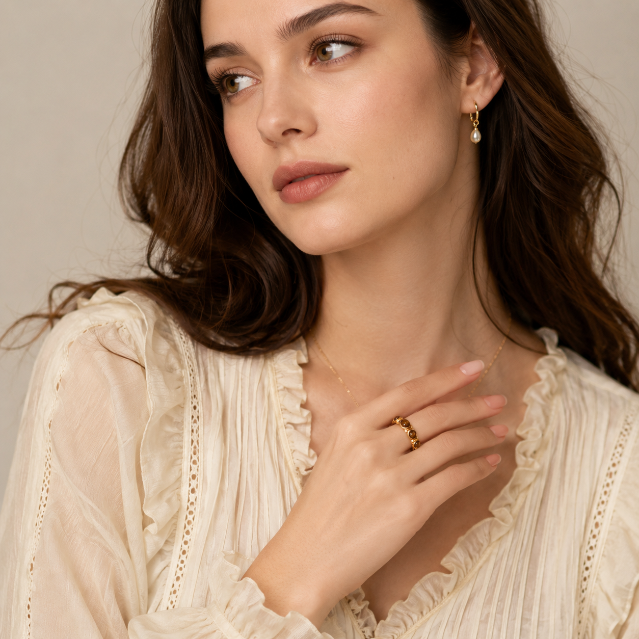 Whimsical Gem Band Ring