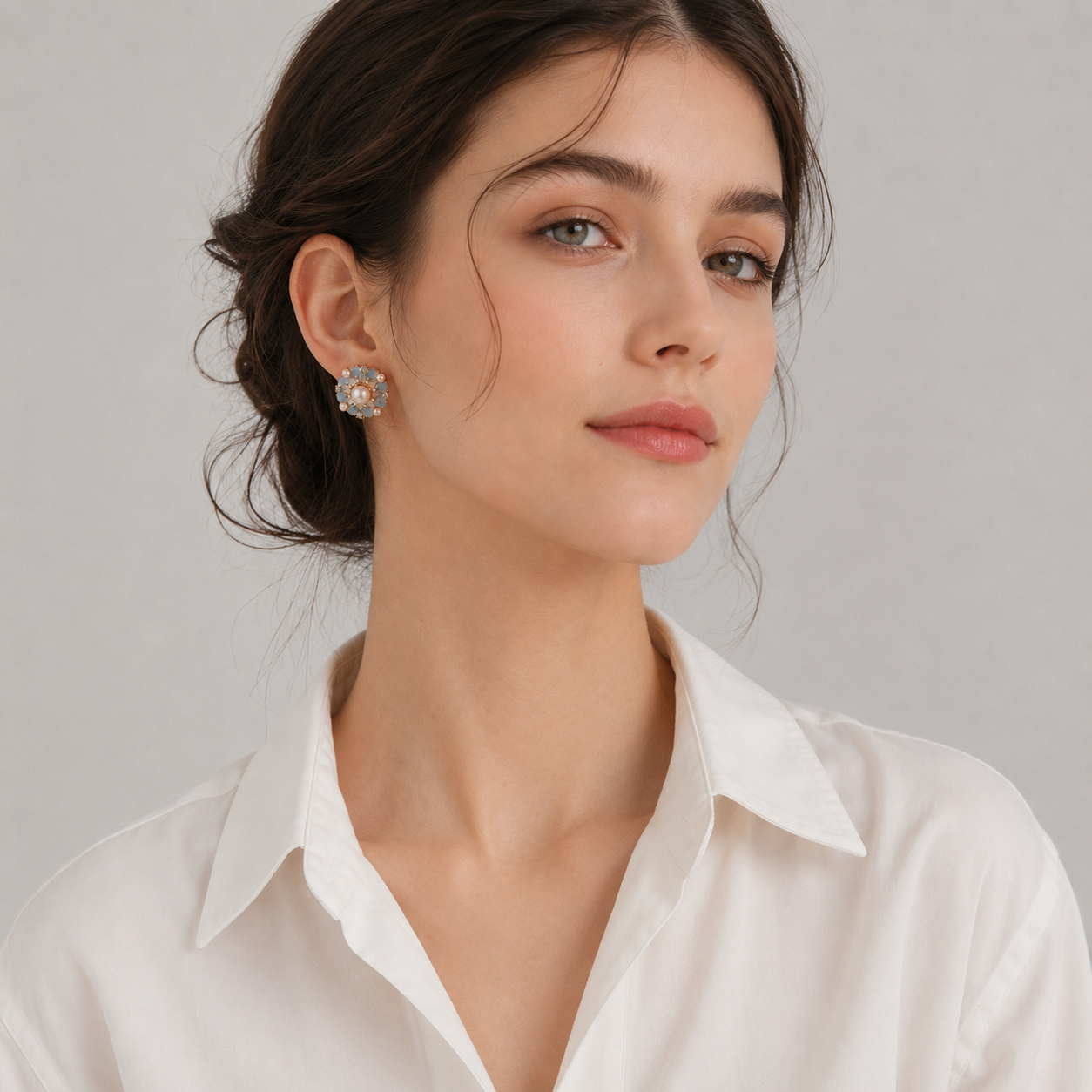 Romantic Blossom Pearl Earrings