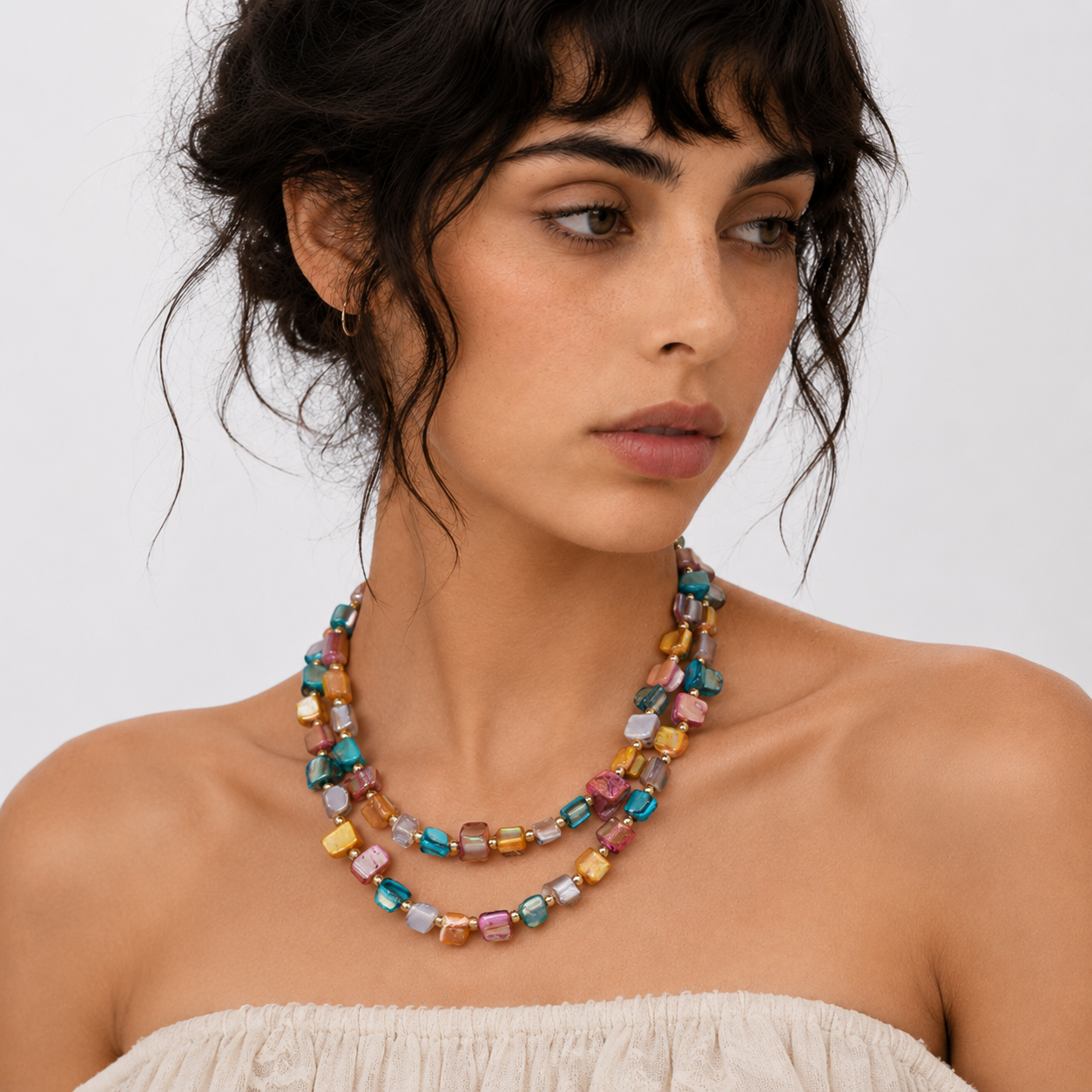 Bohemian Layered Beaded Necklace