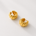 Refined Sculptural Hoop Earrings