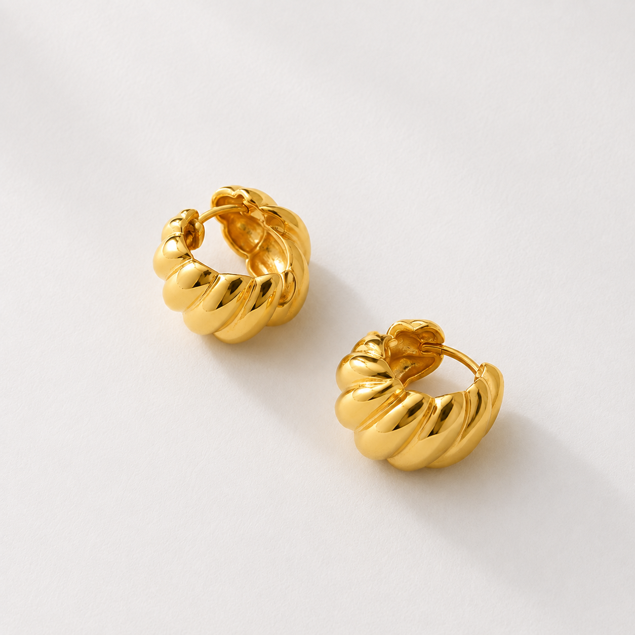 Refined Sculptural Hoop Earrings