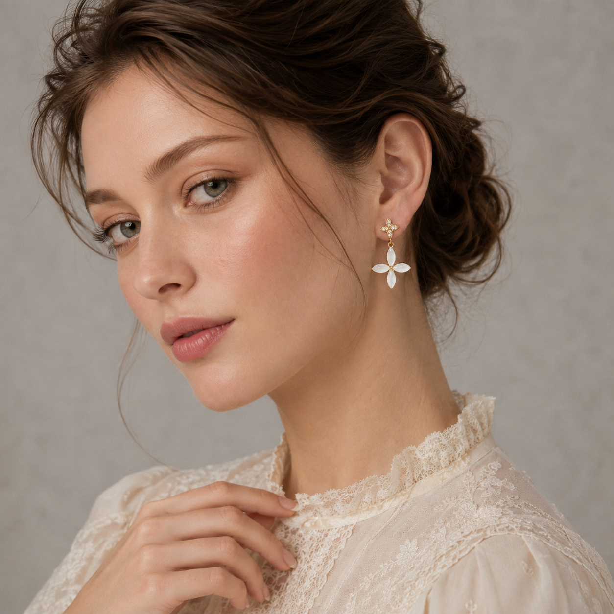 Romantic Butterfly Pearl Earrings