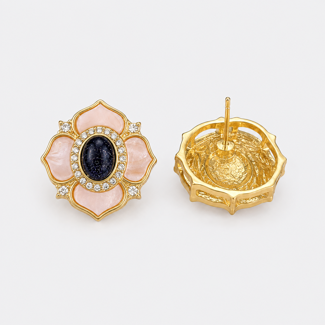 Retro Blossom Stud Earrings