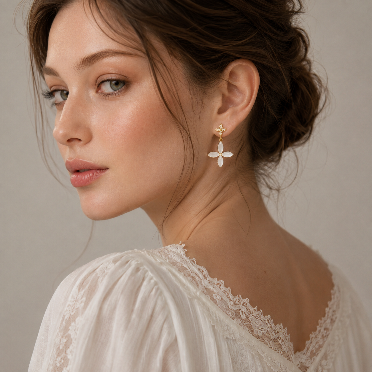 Romantic Butterfly Pearl Earrings